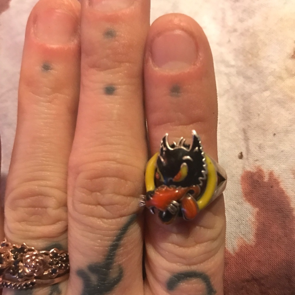 Grateful Dead Dire Wolf Ring Sterling